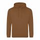 Just Hoods AWJH001 College pamut kapucnis pulóver - Caramel Toffee  