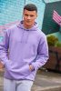 Just Hoods AWJH001 College pamut kapucnis pulóver - Digital Lavender  