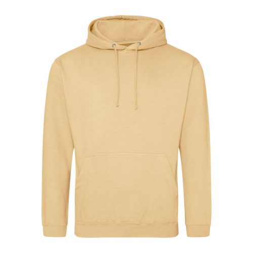 Just Hoods AWJH001 College pamut kapucnis pulóver - Desert Sand  