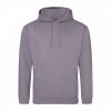 Just Hoods AWJH001 College pamut kapucnis pulóver - Dusty Lilac  