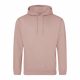 Just Hoods AWJH001 College pamut kapucnis pulóver - Dusty Pink  