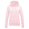 Just Hoods AWJH001F College női pamut kapucnis pulóver - Baby Pink