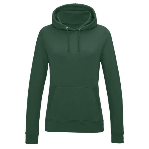 Just Hoods AWJH001F College női pamut kapucnis pulóver - Bottle Green