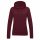 Just Hoods AWJH001F College női pamut kapucnis pulóver - Burgundy