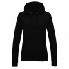 Just Hoods AWJH001F College női pamut kapucnis pulóver - Deep Black