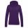 Just Hoods AWJH001F College női pamut kapucnis pulóver - Purple