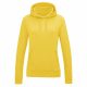 Just Hoods AWJH001F College női pamut kapucnis pulóver - Sun Yellow