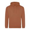 Just Hoods AWJH001 College pamut kapucnis pulóver - Ginger Biscuit  