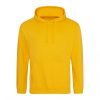 Just Hoods AWJH001 College pamut kapucnis pulóver - Gold  