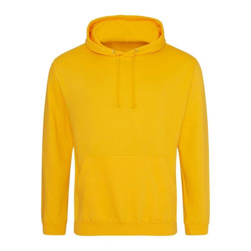 Just Hoods AWJH001 College pamut kapucnis pulóver - Gold  