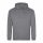 Just Hoods AWJH001 College pamut kapucnis pulóver - Graphite Heather  