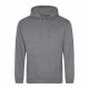 Just Hoods AWJH001 College pamut kapucnis pulóver - Graphite Heather  