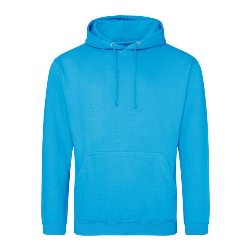 Just Hoods AWJH001 College pamut kapucnis pulóver - Hawaiian Blue  