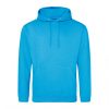 Just Hoods AWJH001 College pamut kapucnis pulóver - Hawaiian Blue  