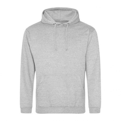 Just Hoods AWJH001 College pamut kapucnis pulóver - Heather Grey  