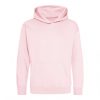 Just Hoods AWJH001J gyerek pamut kapucnis pulóver - Baby Pink