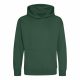 Just Hoods AWJH001J gyerek pamut kapucnis pulóver - Bottle Green