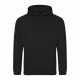 Just Hoods AWJH001 College pamut kapucnis pulóver - Jet Black  