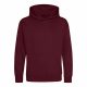 Just Hoods AWJH001J gyerek pamut kapucnis pulóver - Burgundy