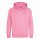 Just Hoods AWJH001J gyerek pamut kapucnis pulóver - Candyfloss Pink