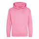 Just Hoods AWJH001J gyerek pamut kapucnis pulóver - Candyfloss Pink