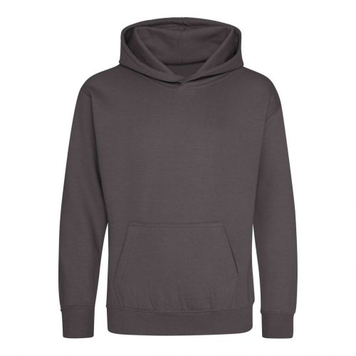 Just Hoods AWJH001J gyerek pamut kapucnis pulóver - Charcoal