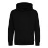 Just Hoods AWJH001J gyerek pamut kapucnis pulóver - Deep Black