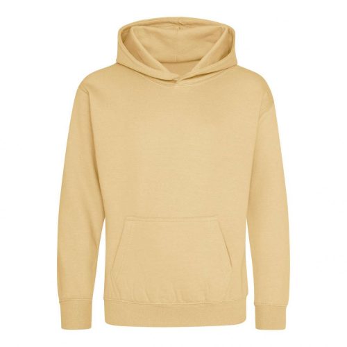 Just Hoods AWJH001J gyerek pamut kapucnis pulóver - Desert Sand