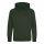 Just Hoods AWJH001J gyerek pamut kapucnis pulóver - Forest Green