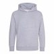 Just Hoods AWJH001J gyerek pamut kapucnis pulóver - Heather Grey