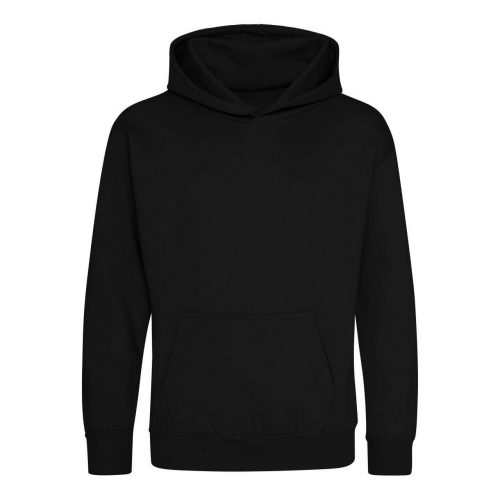 Just Hoods AWJH001J gyerek pamut kapucnis pulóver - Jet Black