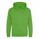 Just Hoods AWJH001J gyerek pamut kapucnis pulóver - Lime Green