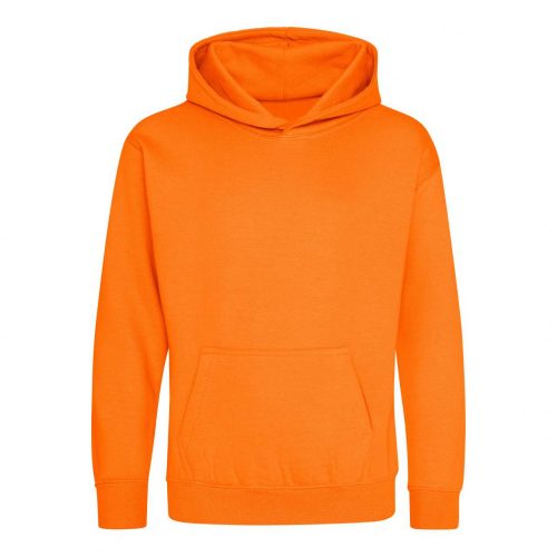 Just Hoods AWJH001J gyerek pamut kapucnis pulóver - Orange Crush