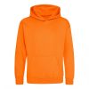 Just Hoods AWJH001J gyerek pamut kapucnis pulóver - Orange Crush