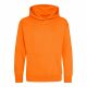 Just Hoods AWJH001J gyerek pamut kapucnis pulóver - Orange Crush