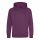 Just Hoods AWJH001J gyerek pamut kapucnis pulóver - Plum