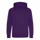 Just Hoods AWJH001J gyerek pamut kapucnis pulóver - Purple