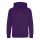 Just Hoods AWJH001J gyerek pamut kapucnis pulóver - Purple