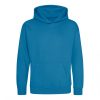 Just Hoods AWJH001J gyerek pamut kapucnis pulóver - Sapphire Blue