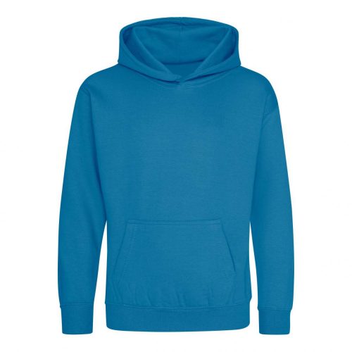 Just Hoods AWJH001J gyerek pamut kapucnis pulóver - Sapphire Blue