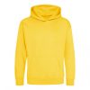 Just Hoods AWJH001J gyerek pamut kapucnis pulóver - Sun Yellow