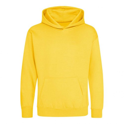 Just Hoods AWJH001J gyerek pamut kapucnis pulóver - Sun Yellow