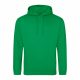 Just Hoods AWJH001 College pamut kapucnis pulóver - Kelly Green  