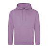 Just Hoods AWJH001 College pamut kapucnis pulóver - Lavender  