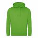 Just Hoods AWJH001 College pamut kapucnis pulóver - Lime Green  