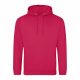 Just Hoods AWJH001 College pamut kapucnis pulóver - Lipstick Pink  