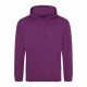 Just Hoods AWJH001 College pamut kapucnis pulóver - Magenta Magic  