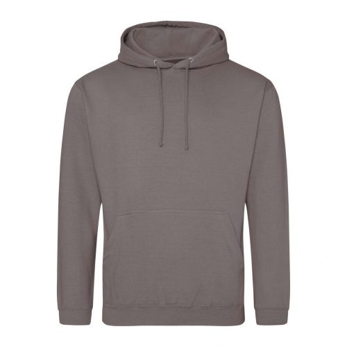 Just Hoods AWJH001 College pamut kapucnis pulóver - Mocha Brown  