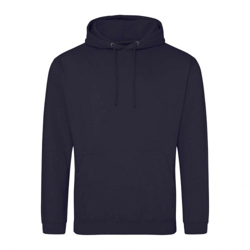 Just Hoods AWJH001 College pamut kapucnis pulóver - New French Navy  