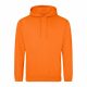 Just Hoods AWJH001 College pamut kapucnis pulóver - Orange Crush  